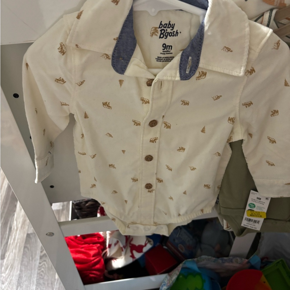 Baby B'gosh Cream Long Sleeve Shirt